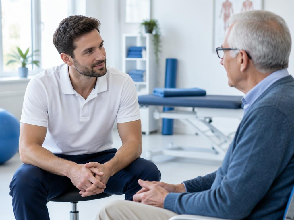 Illustration d’un échange entre thérapeute et patient